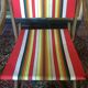 Fauteuil jardin pliant vintage