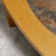 Table basse hexagonale en céramique plateau marbre