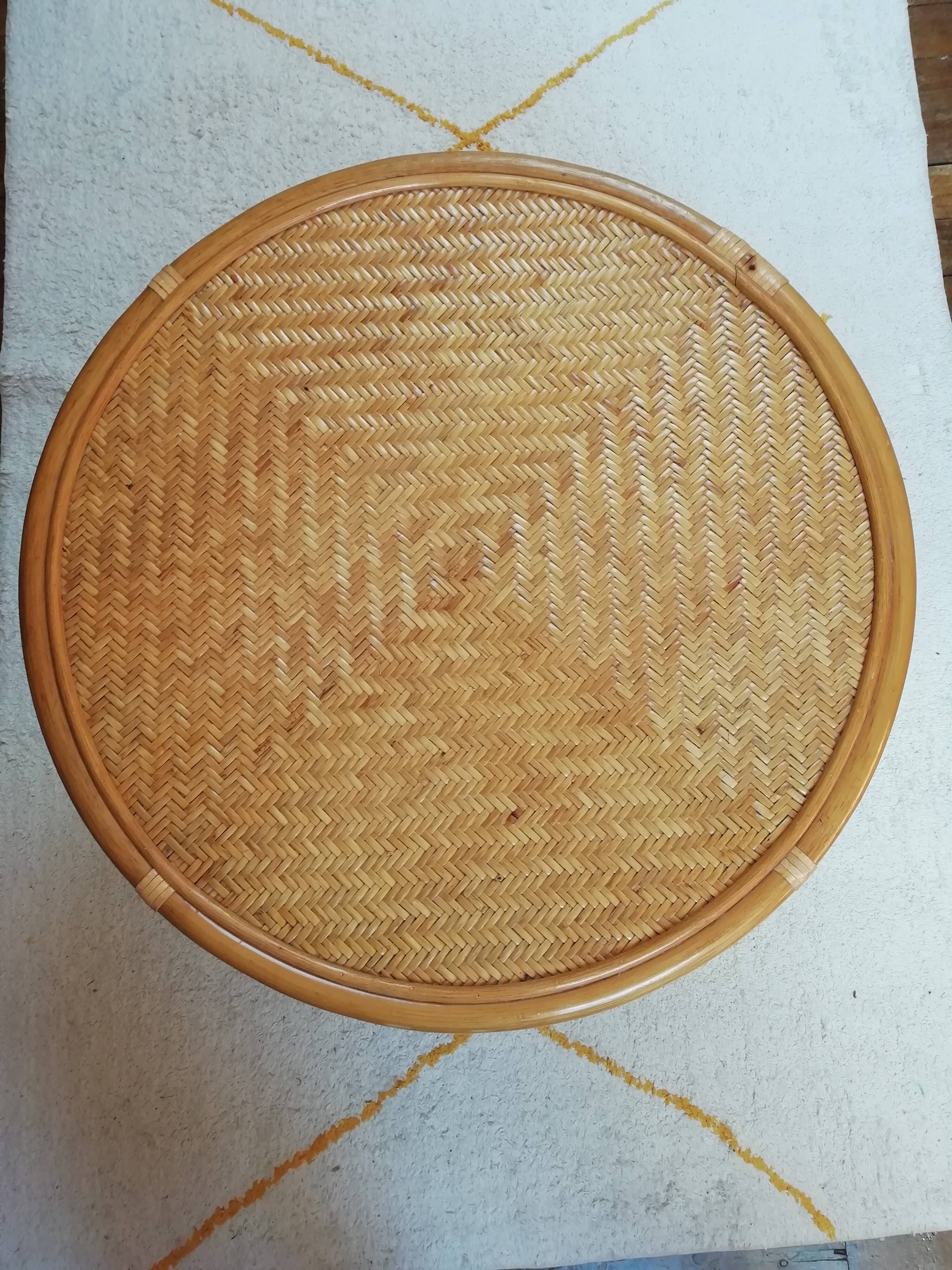 Rattan coffee table