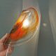 Wonderfully crafted glass wall lamps designed by Per Lutken for Holmegaard