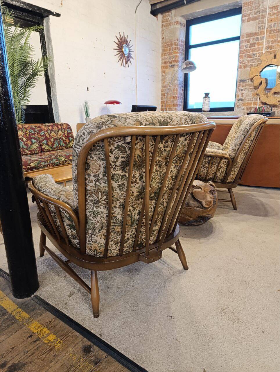 1960s Ercol Jubilee Armchair with Custom Upholstery