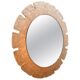 Egon hillebrand round acrylic illuminated mirror with lightening, 1970's germany