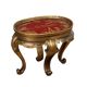 Table basse ancienne en bois laqué chinoiserie, Italie, début XXe siècle
