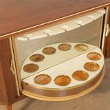 Corner cabinet from the 1950s with integrated bar compartment