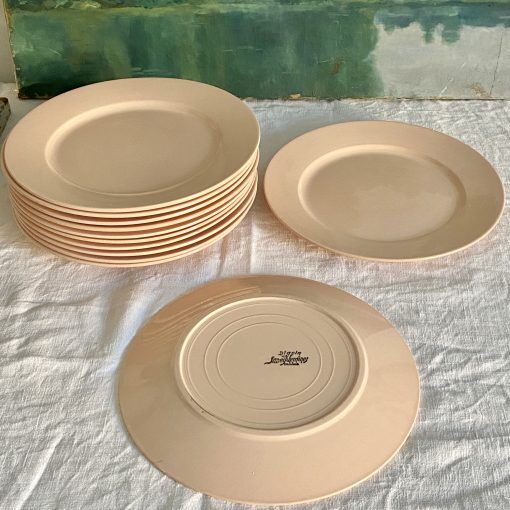 Set of 12 plates Digoin Sarreguemines