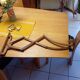 Applique murale extensible en bois à pantographe (