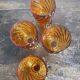 Baccarat amber glasses