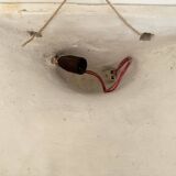 Pair of plaster wall sconces, palmette decoration, 20th century