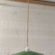 Industrial suspension in enamelled sheet metal and porcelain - mid 20th century