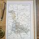 Printed in 1889, Meurthe-et-Moselle, old map.