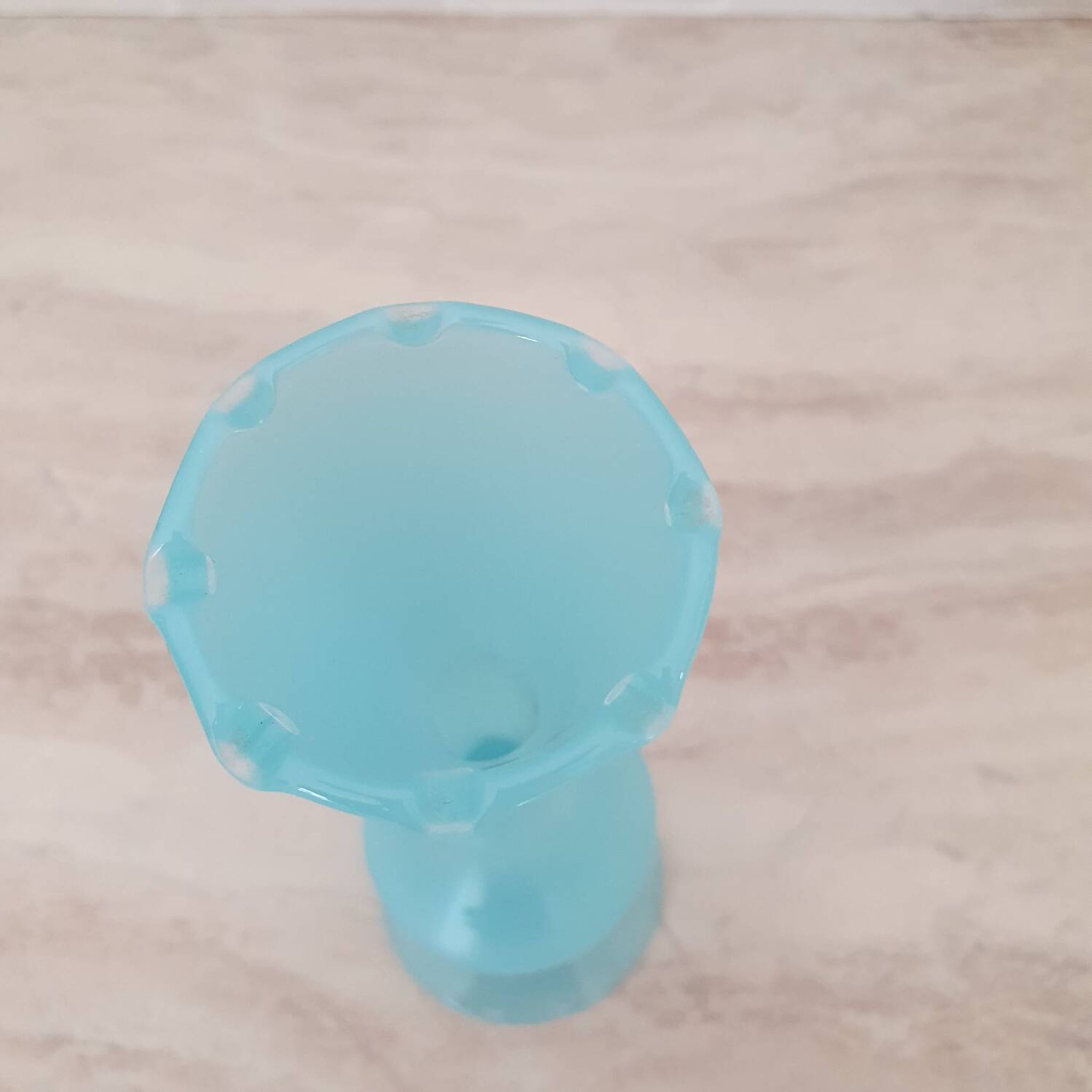 Soliflore / Vase in blue opaline glass, Florentine art