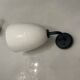 Black and white  Opaline Glass Sconces Set of 2