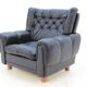 Ensemble de fauteuils en cuir noir des années 1970.
