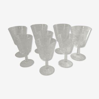 standing water and wine glasses