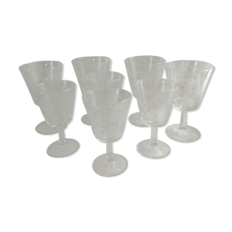 standing water and wine glasses
