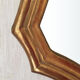 Mirror oval shell dore with french-style sheet louis xvi 58x80cm