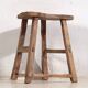 Antique stool in wabi-sabi style (c.1900) #9