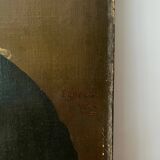 Antique 19th C Portrait Painting of a Beautiful Woman