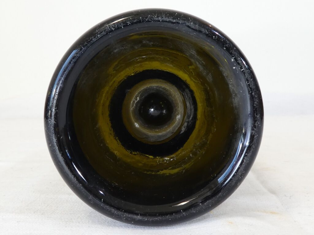 Blown glass bottle 19th limonade gazeuse g.coulloudon a gueret