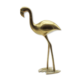 Brass heron statue