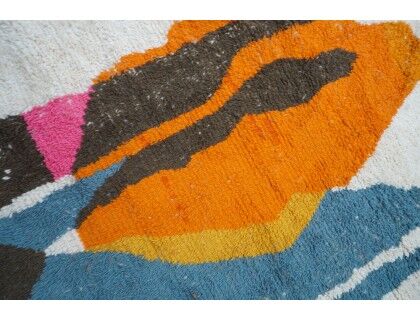 Colorful Berber carpet 258x149 cm