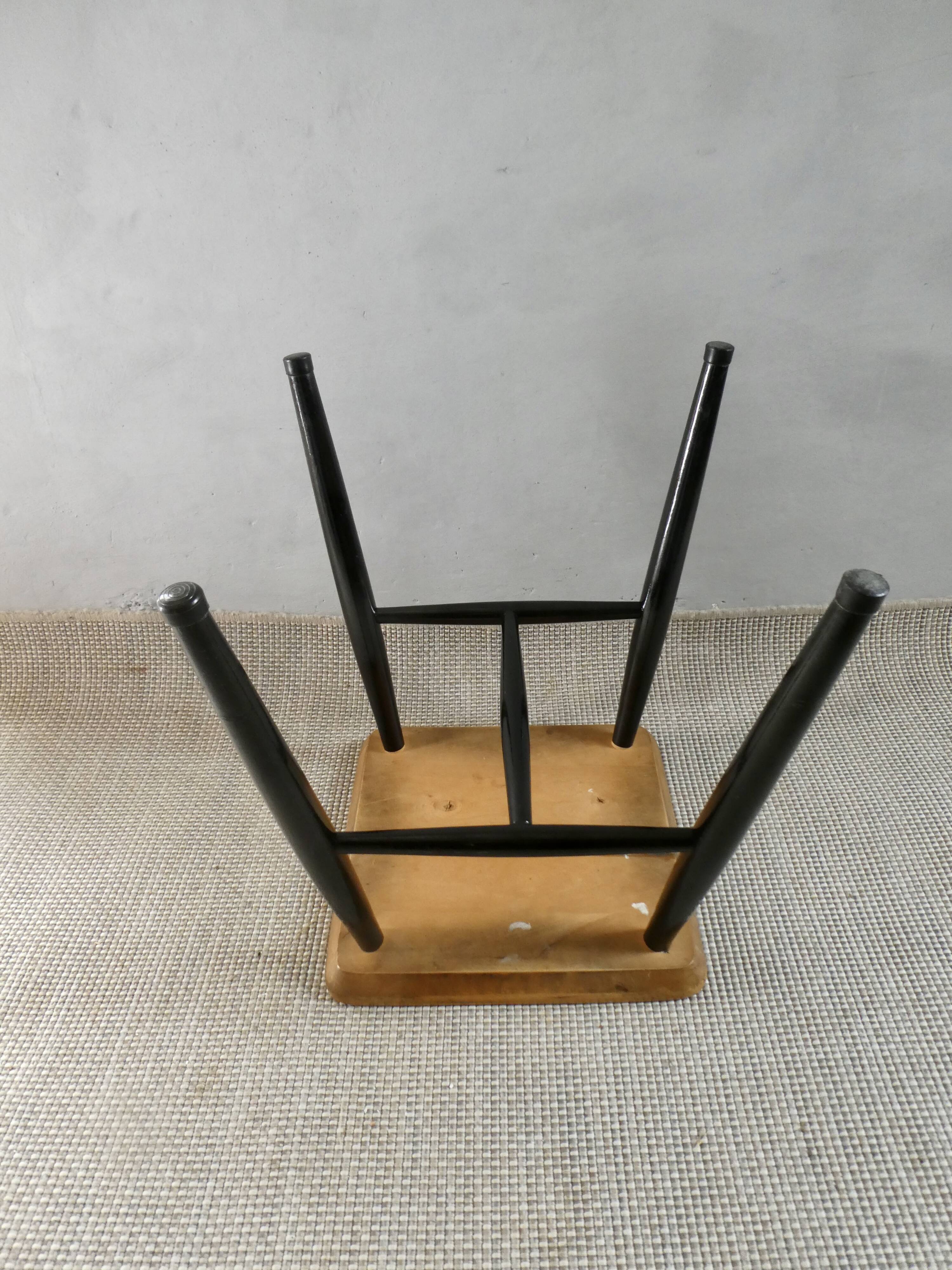 Wooden stool by Tapiovaara, 1960s