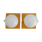 Duo vintage wall lamps