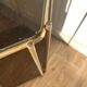 Brass and smoked glass console from the 70s