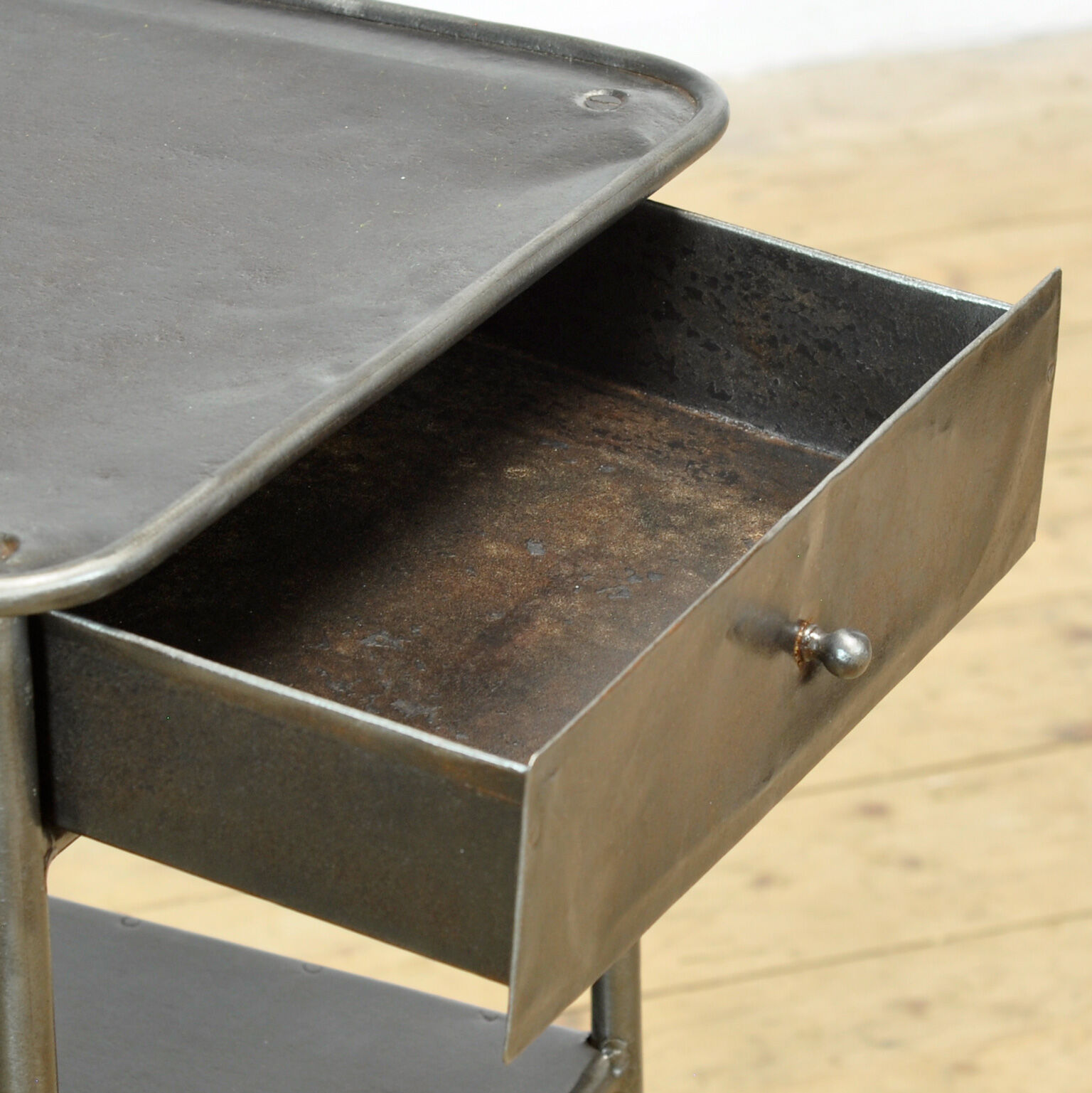 Set of Iron Nightstands, circa 1910