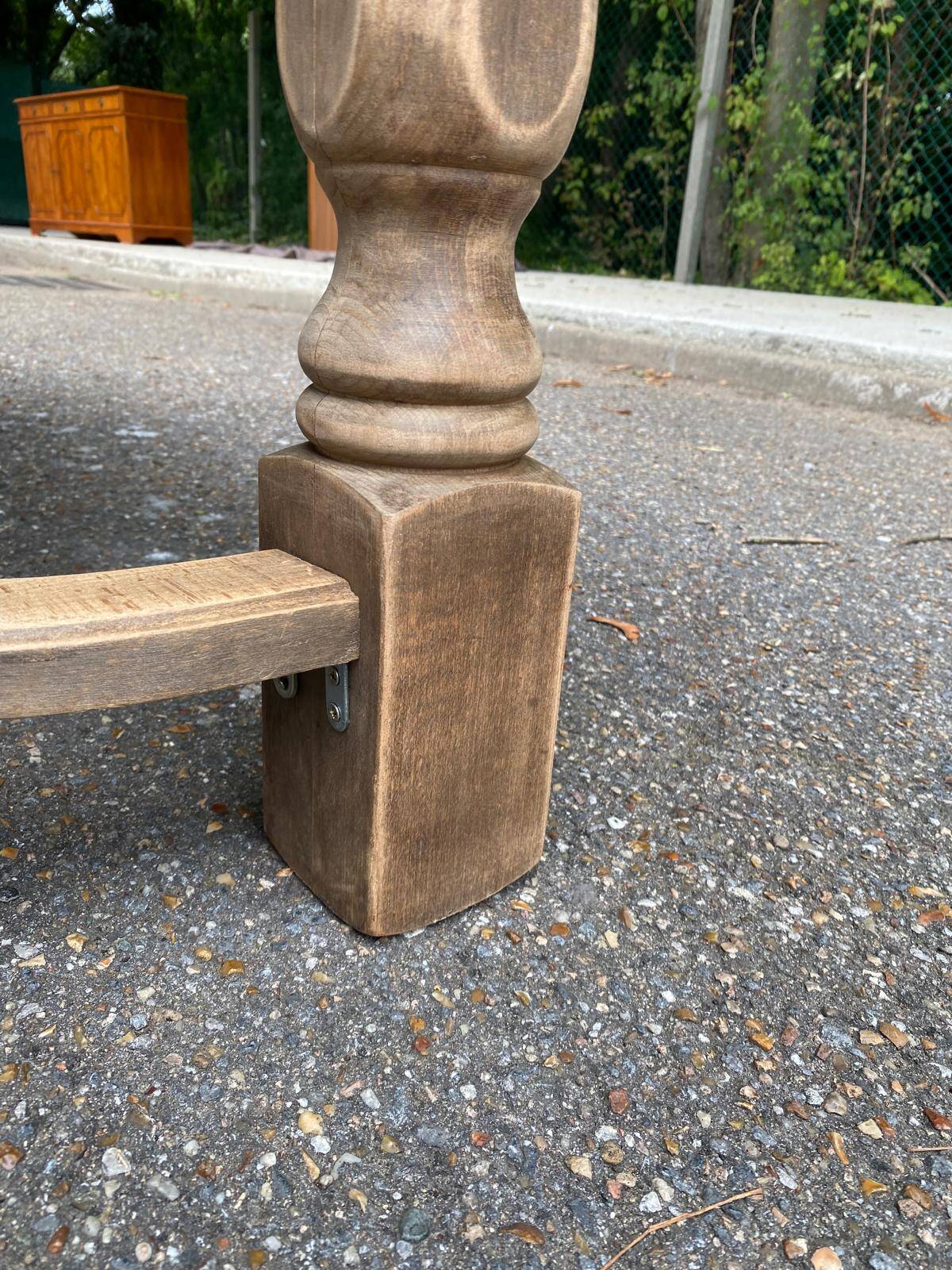 Table à manger de ferme extensible rénovée en bois 260cm du 19ème