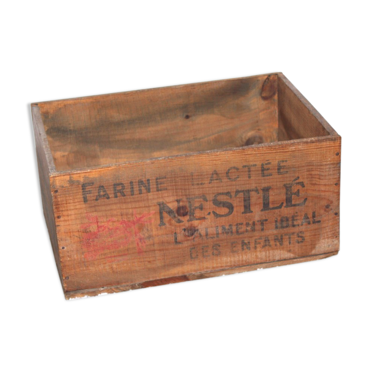 Nestlé wooden crate