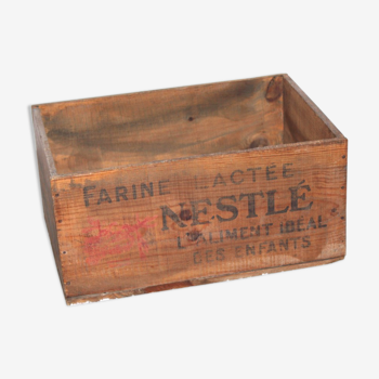 Nestlé wooden crate