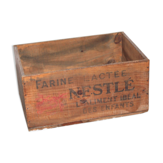Nestlé wooden crate