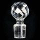 Flacon Baccarat modèle Nancy, cristal taillé et liseré doré, avant 1936