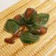 Boite barbotine Panier de noisettes Gien 1960'