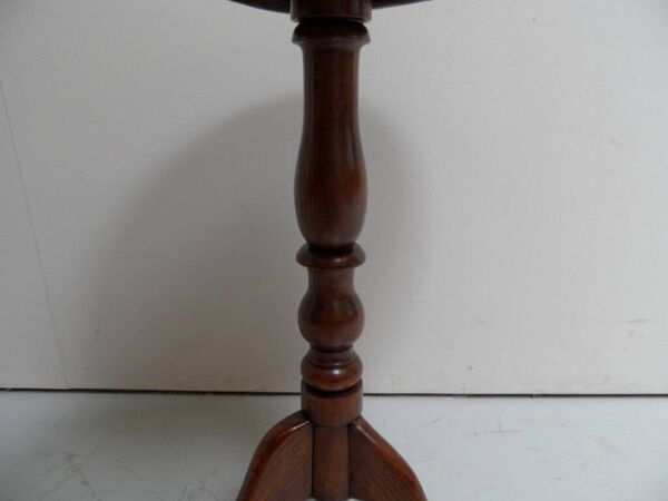 Table d'appoint ronde antique à plateau basculant