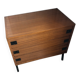 Chest of drawers with 3 drawers in teak by René Jean Caillette
