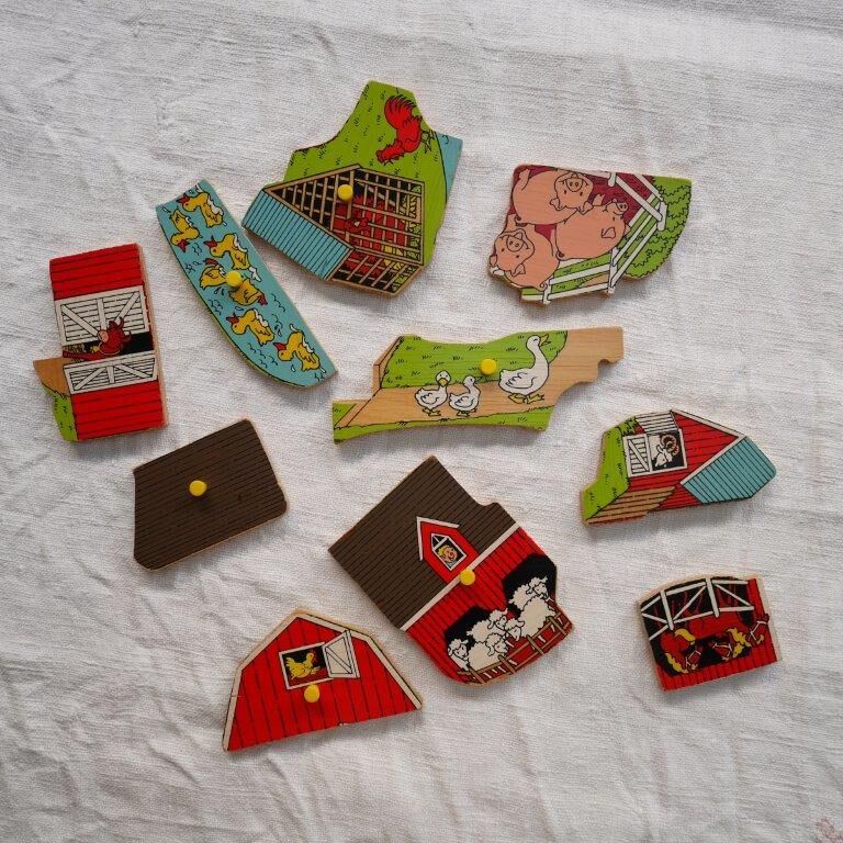Fisher Price wooden puzzle, the farm