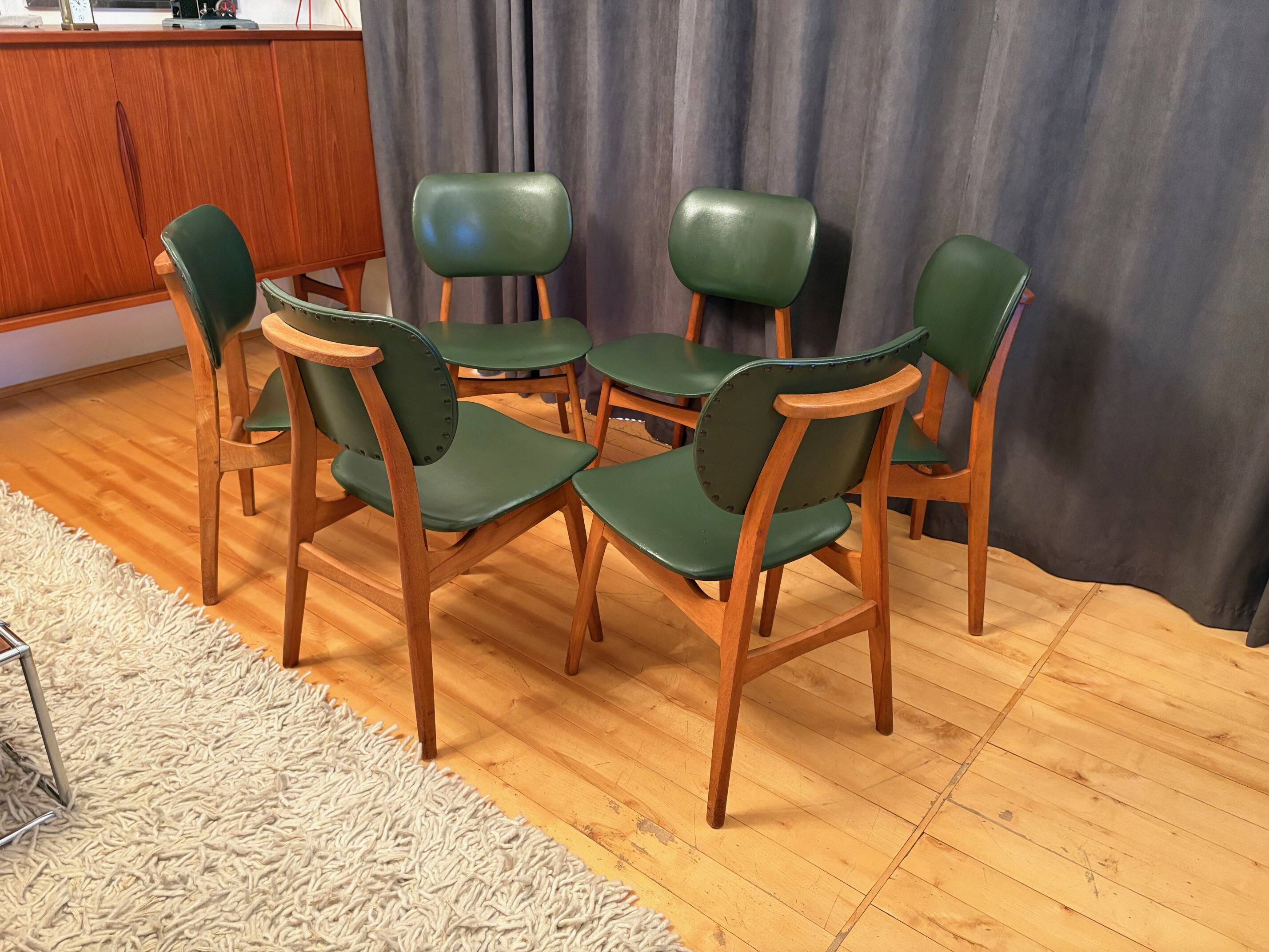 Set of six chairs, 1960s