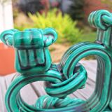 Pair of ceramic candlesticks