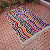 moroccan hand-woven azilal carpet berber 212 x 136 cm
