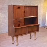 Vintage Scandinavian bar buffet from the 60s, teak
