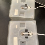 Pair of Ikea ice cube lamps