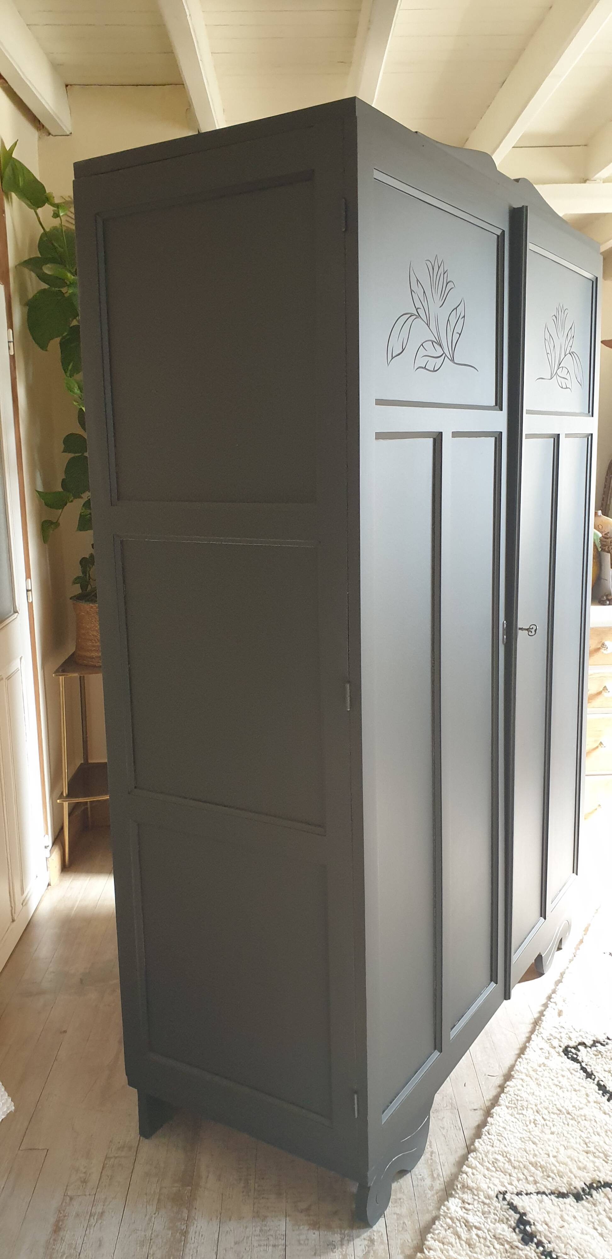 Armoire penderie art déco