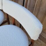 Series of 4 design Scandinavian teak chairs