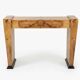 Bureau Art Déco en bois de hêtre et loupe d’orme 2 tiroirs