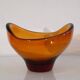 Scandinavian free-form glass bowl