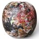 Round stoneware vase by David Whitehead, La Borne, polychrome.