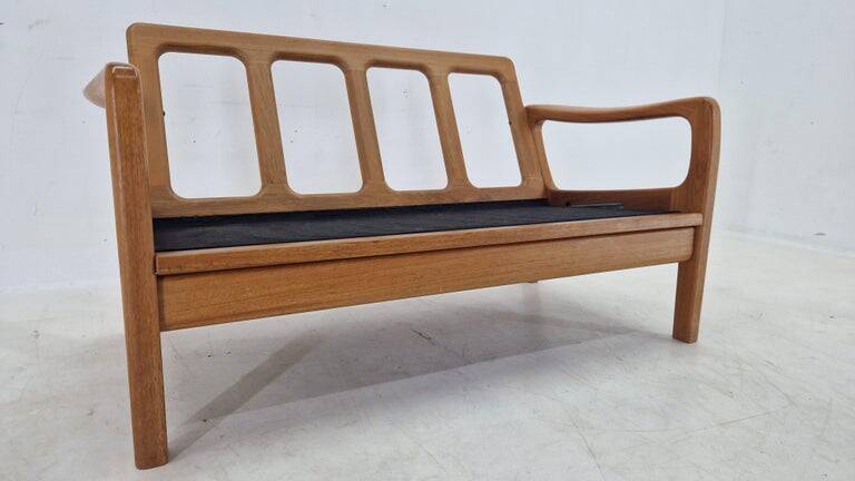 Midcentury 2 seater Teak Sofa by Juul Kristensen, Denmark, 1970s