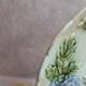 Antique majolica plate – Raised decoration of mauve hydrangeas – Art Nouveau